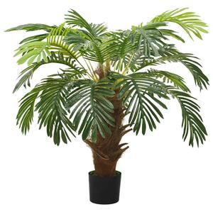 Umelá palma Cycas s kvetináčom 90 cm zelená