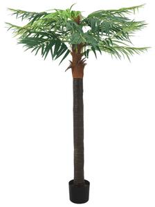 Umelá palma Phoenix s kvetináčom 215 cm zelená