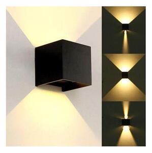 LED Vonkajšie nástenné svietidlo KREON 2xLED/3W/230V IP54 3000K čierna