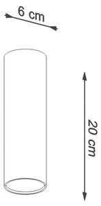 Sollux SL.1001 - Bodové svietidlo LAGOS 1xGU10/10W/230V 20 cm čierna