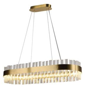 LED Stmievateľný krištáľový luster na lanku LED/45W/230V + diaľkové ovládanie