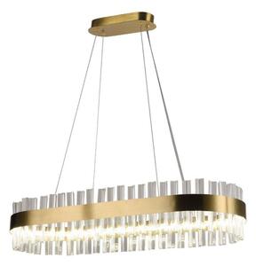 LED Stmievateľný krištáľový luster na lanku LED/45W/230V + diaľkové ovládanie