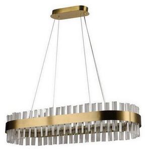LED Stmievateľný krištáľový luster na lanku LED/45W/230V + diaľkové ovládanie