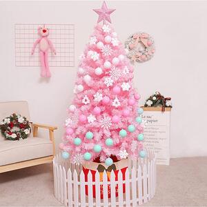 Umelý vianočný stromček ružový, v rôznych veľkostiach, 120 cm