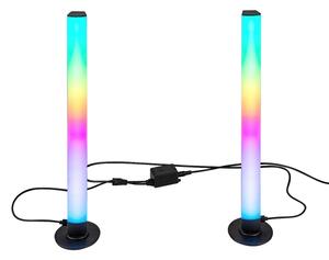 Rabalux 76014 - SADA 2x LED RGB Stmievateľná stolná lampa PACO LED/5W/5V