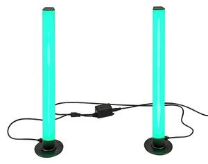 Rabalux 76014 - SADA 2x LED RGB Stmievateľná stolná lampa PACO LED/5W/5V