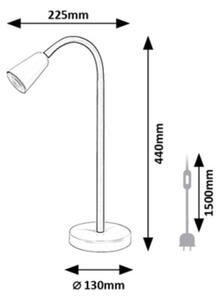 Rabalux 74093 - Stolná lampa ALDO 1xGU10/7W/230V krémová