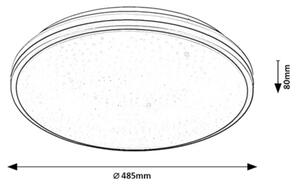 Rabalux 75064 - LED kúpeľňové stropné svietidlo SLAVA 40W/230V IP44 4000K pr.48,5 cm