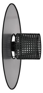Duolla - Nástenné svietidlo TOKYO RATTAN 1xE27/15W/230V pr. 50 cm strieborná/čierna