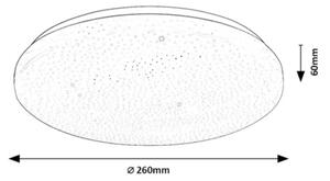 Rabalux 71444 - LED stmievateľné stropné svietidlo DANNY 2 LED/12W/230V 3000-6500K pr. 26 cm, s diaľkovým ovládaním