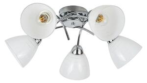 Prisadený luster CLARA 5xE27/15W/230V lesklý chróm