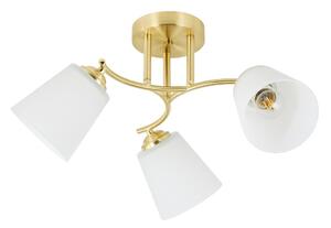 Prisadený luster PAFOS 3xE27/15W/230V zlatý