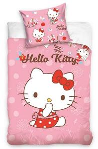 Carbotex Obliečky do postieľky Hello Kitty Malá Maškrtníčka, 100 x 135 cm, 40 x 60 cm