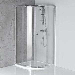Aqualine Sprchovacie kúty - Štvrťkruhový sprchový kút ARLETA 900x900 mm, číre sklo HLS900