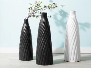 Dekoratívna váza čierna 45 cm terakotová minimalistická moderná škandinávsky štýl