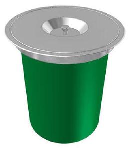 Franke KEA - Vstavaný odpadkový kôš E12, zelená/nerezová 134.0035.042