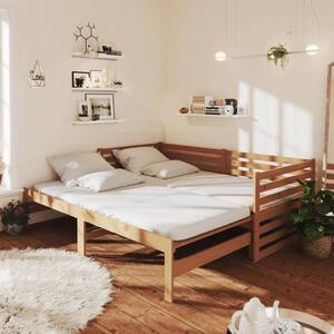 Rozkladacia denná posteľ medovohnedá borovica 2x(90x200) cm