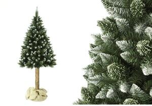 LEAN TOYS Vianočný stromček na pníku z umelej diamantovej borovice 160 cm