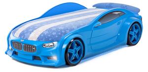 Mebelev auto postieľka Neo 192x98x56cm NEO 113 Alcantara modrá