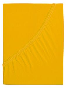 B.E.S. - Petrovice, s.r.o. Jersey plachta s elastanom Lycra - Sýta žltá Rozměr: 90 x 200