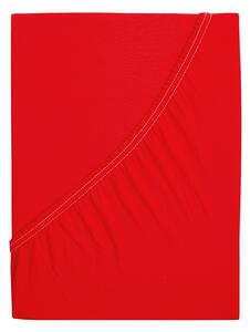 B.E.S. - Petrovice, s.r.o. Plachta Jersey česaná bavlna MAKO - Červená Rozměr: 90 x 200