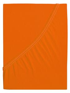 B.E.S. - Petrovice, s.r.o. Plachta Jersey česaná bavlna MAKO - Sýta oranžová Rozměr: 90 x 200