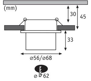 Paulmann 93383 - SADA 3xLED/6W IP44 Stmievateľné kúpeľňové svietidlo GIL 230V