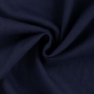 Metráž Ľan FABRICI - Denim modrá tmavá
