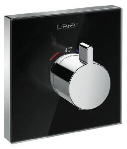 Hansgrohe Shower Select Glass - Termostatická batéria HighFlow pod omietku, čierna/chróm 15734600