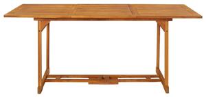 Záhradný jedálenský stôl 180x90x75 cm masívne akáciové drevo