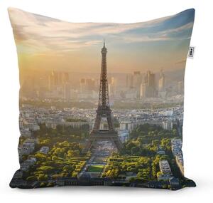 Sablio Vankúš Paríž Eiffelova veža Skyline - 40x40 cm