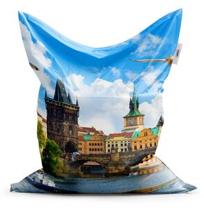 Sablio Sedací vak Classic Praha Karlov most 2 - 150x100 cm