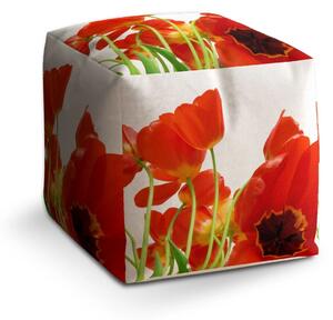 Sablio Taburet Tulipány - 40x40x40 cm