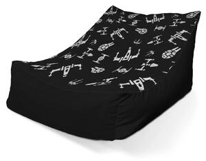 Sablio Sedací vak Lounge Star Wars Vesmírne lode Pattern - 80 x 95 x 50 cm