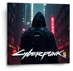 Sablio Obraz Cyberpunk 2077 Výhľad na mesto - 50x50 cm