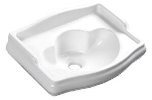 Sapho Kerasan Retro - Keramické umývadielko, 410x300 mm, bez prepadu, biela 103301