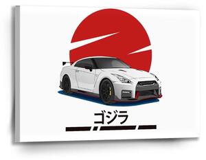Sablio Obraz Nissan GTR 35 Japonské slnko - 90x60 cm