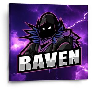 Sablio Obraz FORTNITE RAVEN Fialová búrka - 50x50 cm