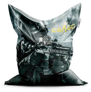 Sablio Sedací vak Classic CS:GO Vojak 1 - 150x100 cm