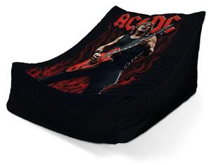 Sablio Sedací vak Lounge ACDC Gitarista - 80 x 95 x 50 cm