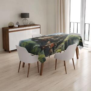 Sablio Obrus Parná lokomotíva na viadukte - 90x90 cm