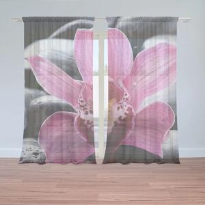 Sablio Záclony Ružová orchidea: 2ks 150x250cm