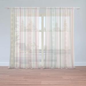 Sablio Záclony Pruhy a bodky: 2ks 150x250cm