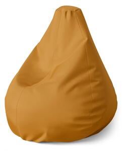 Sablio Sedací vak Pear Okrová - 70 x 95 x 15 cm