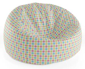 Sablio Sedací vak Cocoon Veselé farebné bodky - 75 x 45 x 35 cm