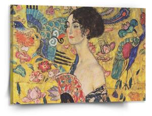 Sablio Obraz Dáma s vejárom - Gustav Klimt - 150x110 cm