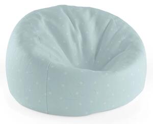 Sablio Sedací vak Cocoon Bodky na bledomodrej - 75 x 45 x 35 cm