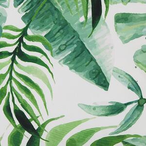 Sada 2 záhradných vankúšov Zelený listový motív Polyester štvorec 45 x 45 cm, vodotesné, moderný dizajn