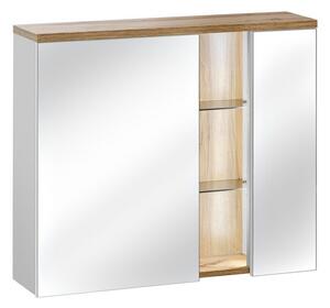 Kúpeľňová zrkadlová skrinka BAHAMA WHITE 80 cm