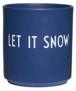 Porcelánový hrnček Blue/Let It Snow 300 ml